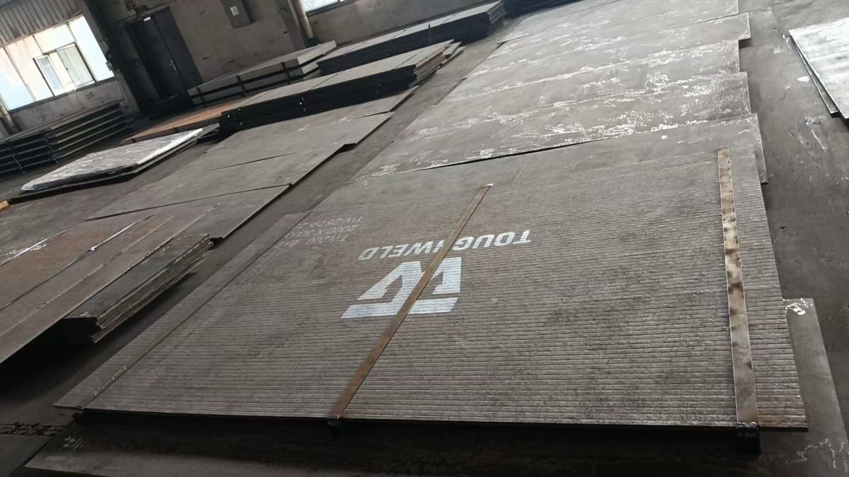 Stack of TOUGHWELD-stencilled CCO plates
